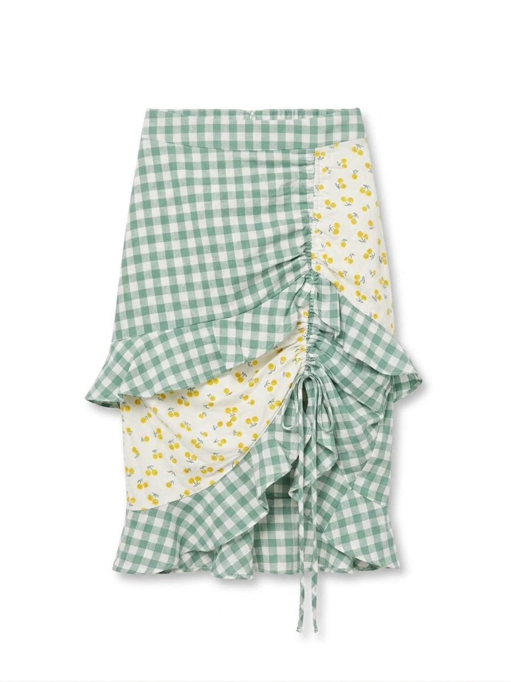 NWT English Factory Gingham Skirt NEW Size XS Boho